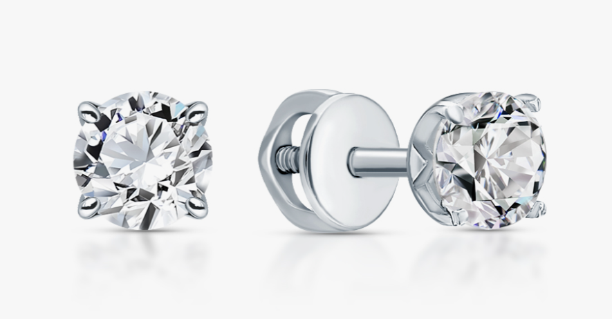 Boucles d'oreillesen argent 925 et zircon cubique