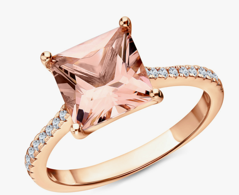 Bague en argent ornée d'alpanites et de zirconiums cubiques