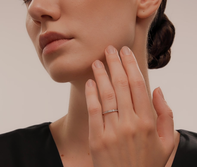 Bague en or avec diamants naturels — 3