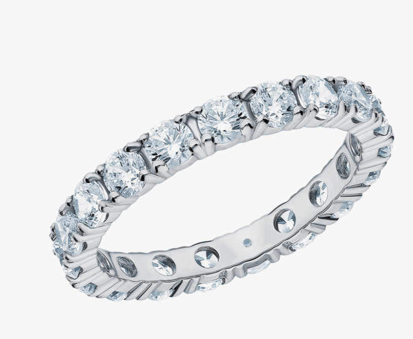 Bague en argent avec zircon cubique ronde