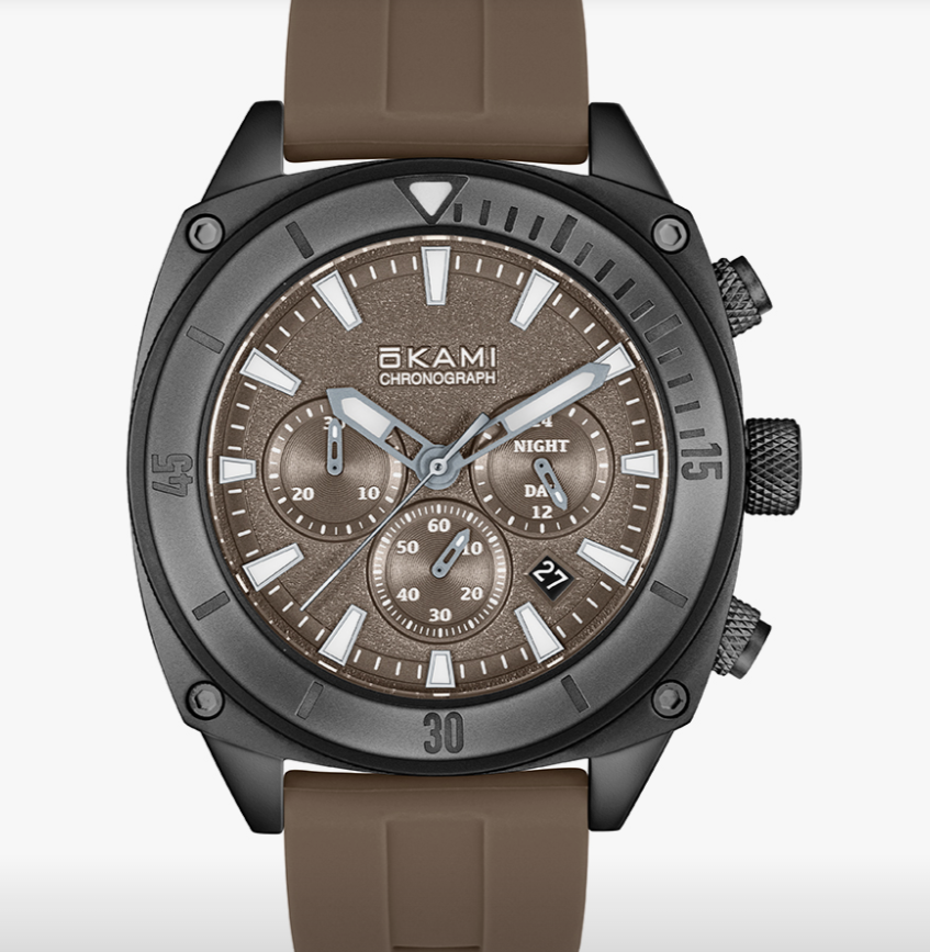 Montres pour hommes OKAMI maron