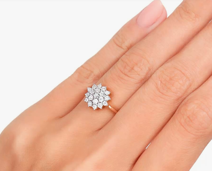 Bague en or avec diamant naturel — 2
